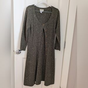 The Territory Ahead Charcoal Cardigan Sp Silk Wool Blend